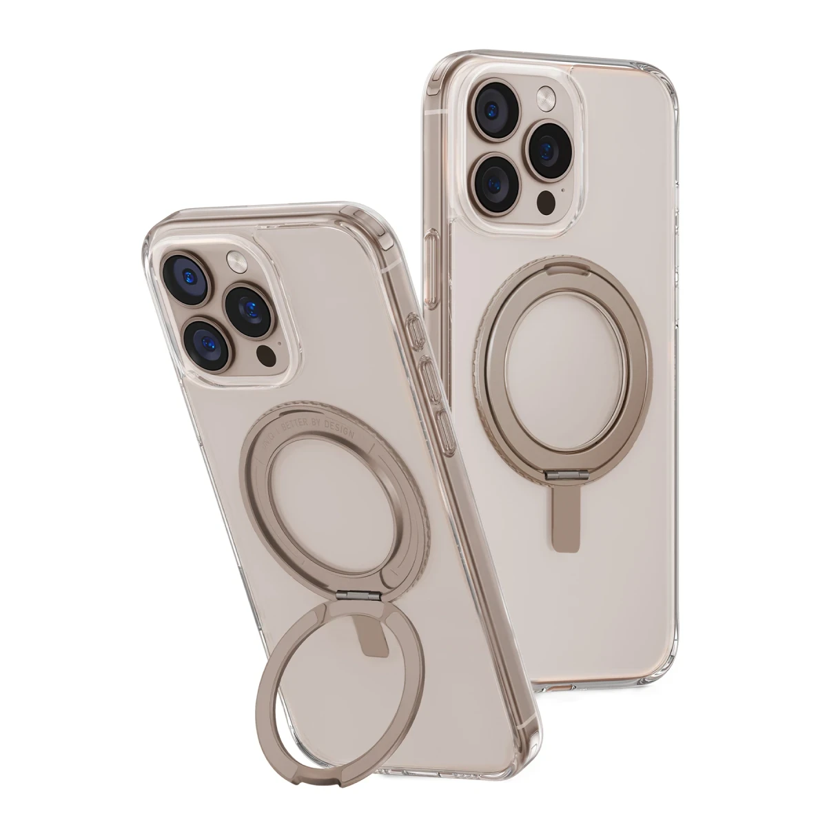 Uniq Apple iPhone 16 Pro Max Swivix Rotating Kickstand Kapak - Gold