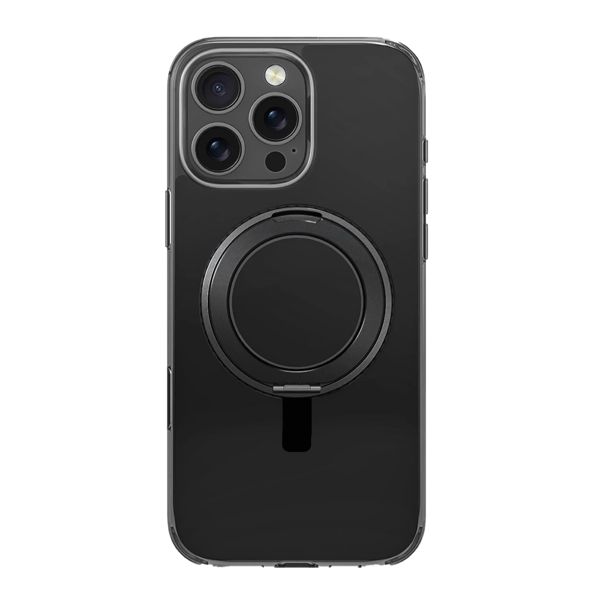 Uniq Apple iPhone 16 Pro Max Swivix Rotating Kickstand Kapak - Siyah