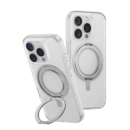 Uniq Apple iPhone 16 Pro Swivix Rotating Kickstand Kapak - Şeffaf