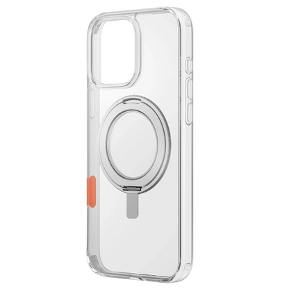 Uniq Apple iPhone 16 Swivix Rotating Kickstand Kapak - Şeffaf
