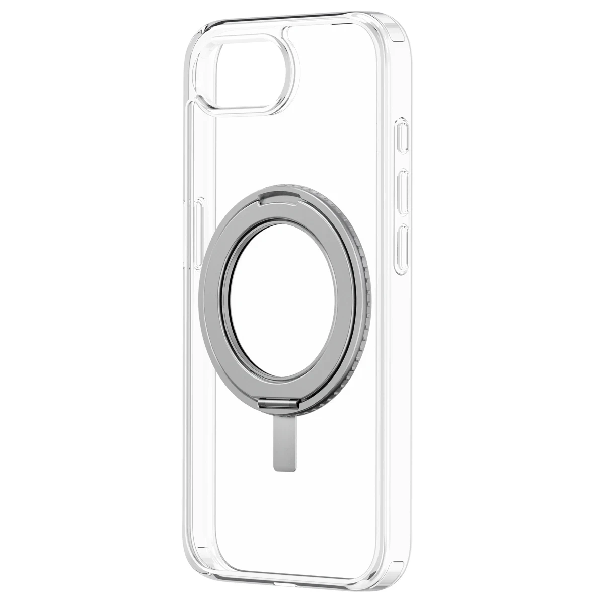 Uniq Apple iPhone 16E Swivix Rotating Kickstand Kapak - Şeffaf