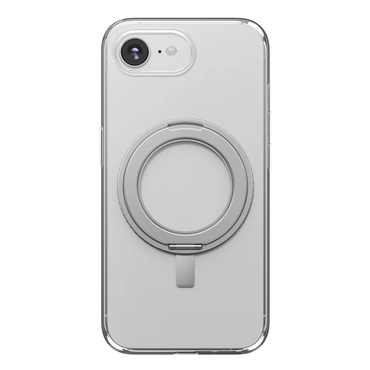Uniq Apple iPhone 16E Swivix Rotating Kickstand Kapak - Şeffaf