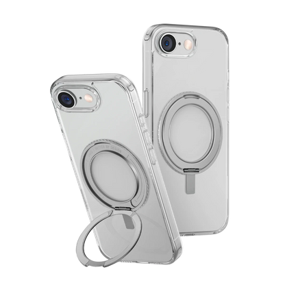 Uniq Apple iPhone 16E Swivix Rotating Kickstand Kapak - Şeffaf