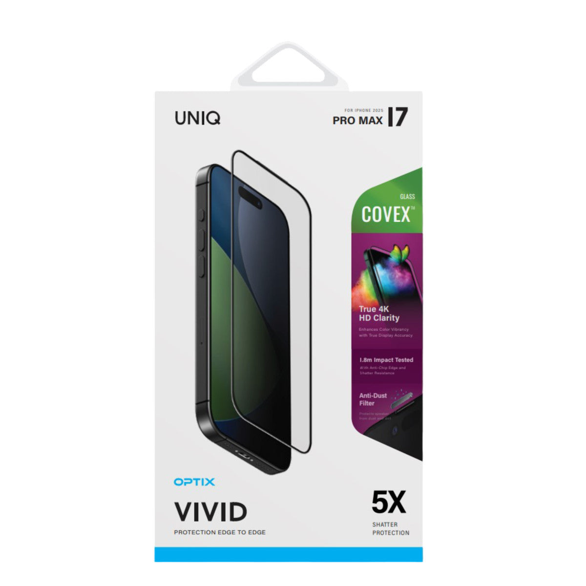 Uniq Apple iPhone 17 Air Optix Covex Vivid Cam Ekran Koruyucu