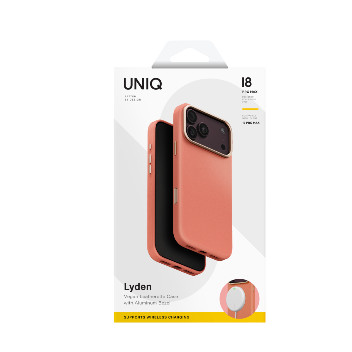 Uniq Apple iPhone 18 Pro Lyden Magsafe Deri Kapak