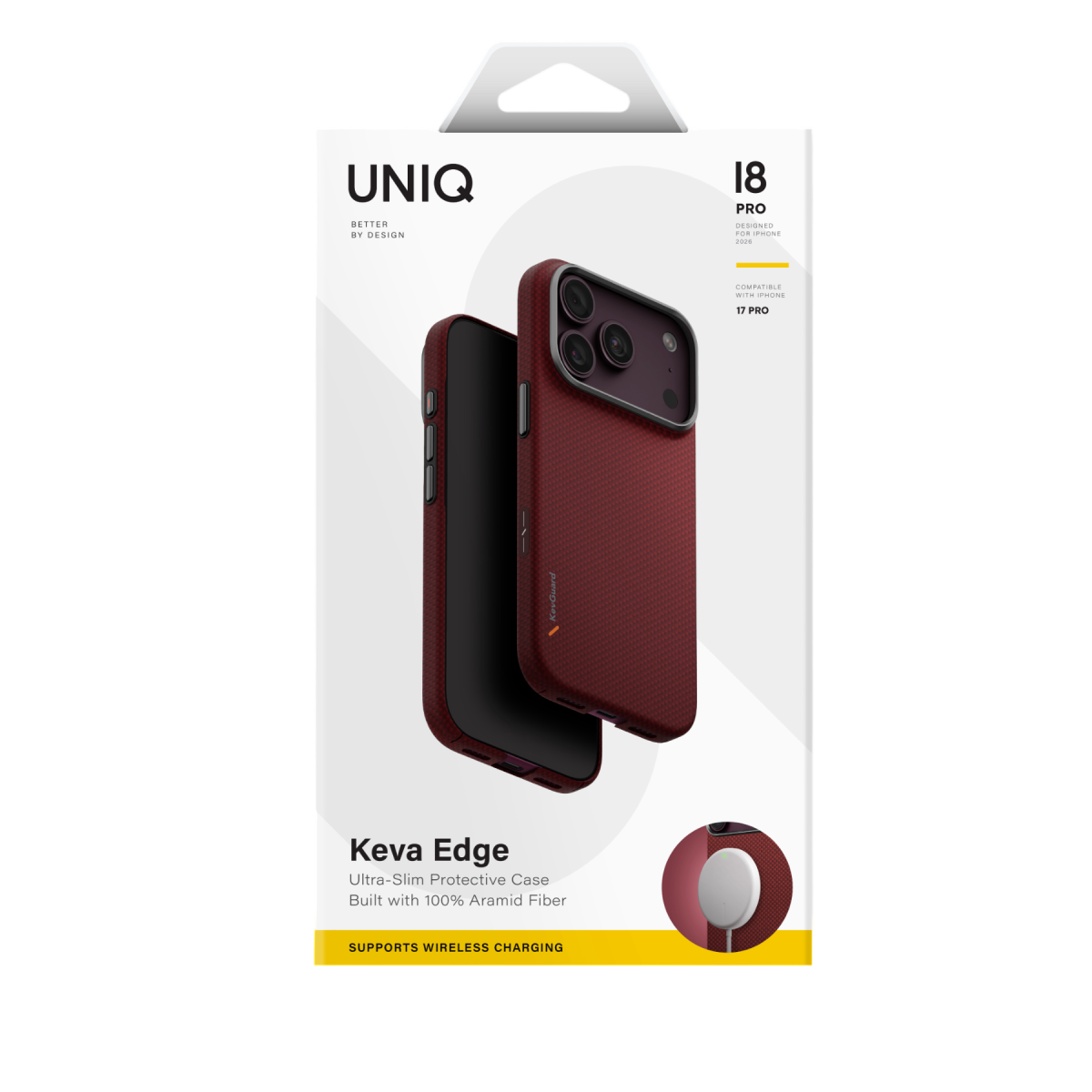 Uniq Apple iPhone 18 Pro Max Keva Edge Slim Aramid Magsafe Kapak