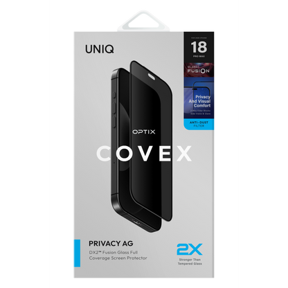 Uniq Apple iPhone 18 Pro Max Optix Covex Vivid AG Cam Hayalet Ekran Koruyucu