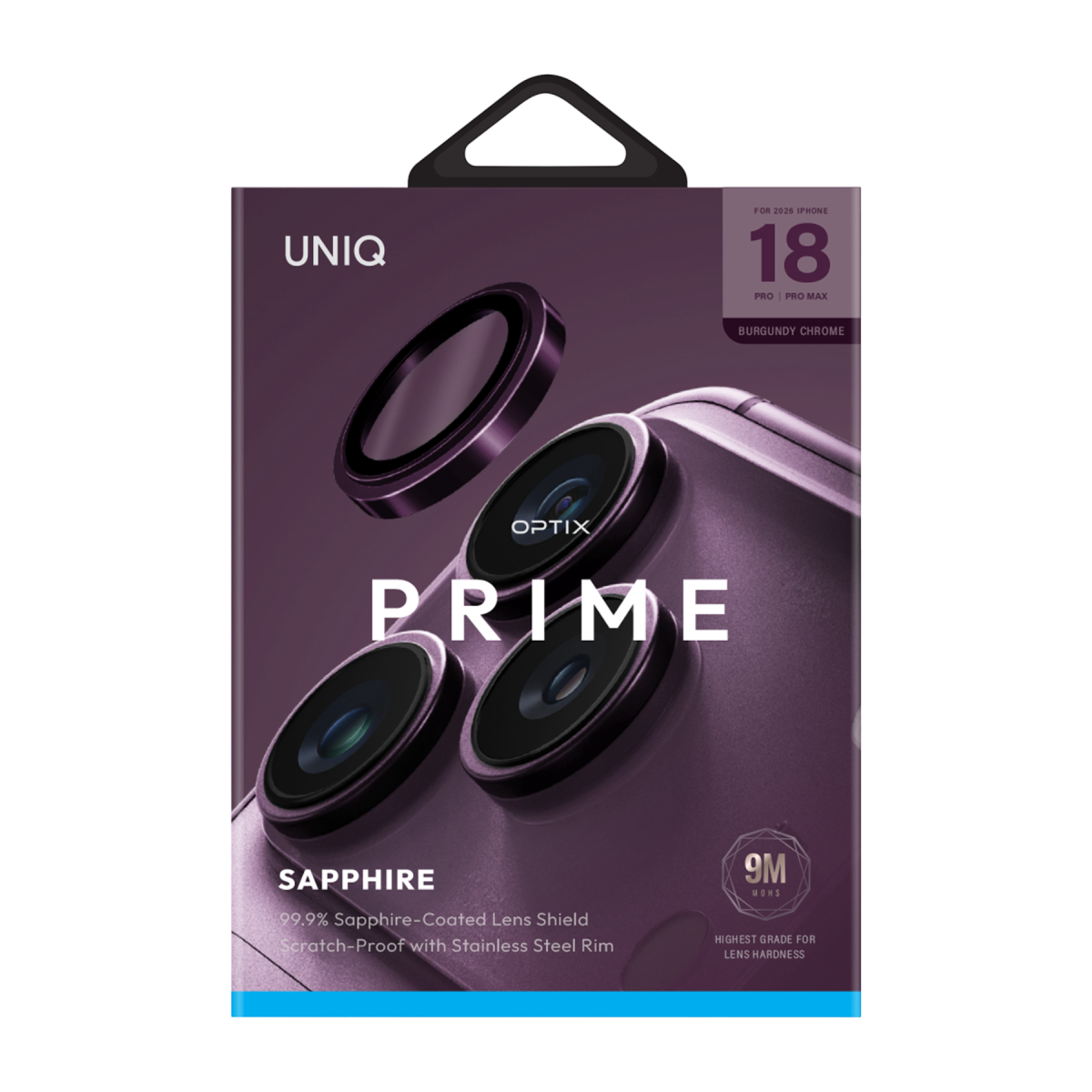 Uniq Apple iPhone 18 Pro Max Optix Prime Kamera Lens Koruyucu