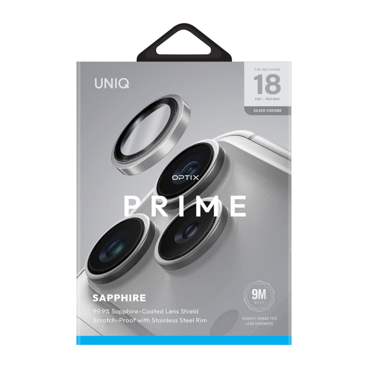 Uniq Apple iPhone 18 Pro Max Optix Prime Kamera Lens Koruyucu