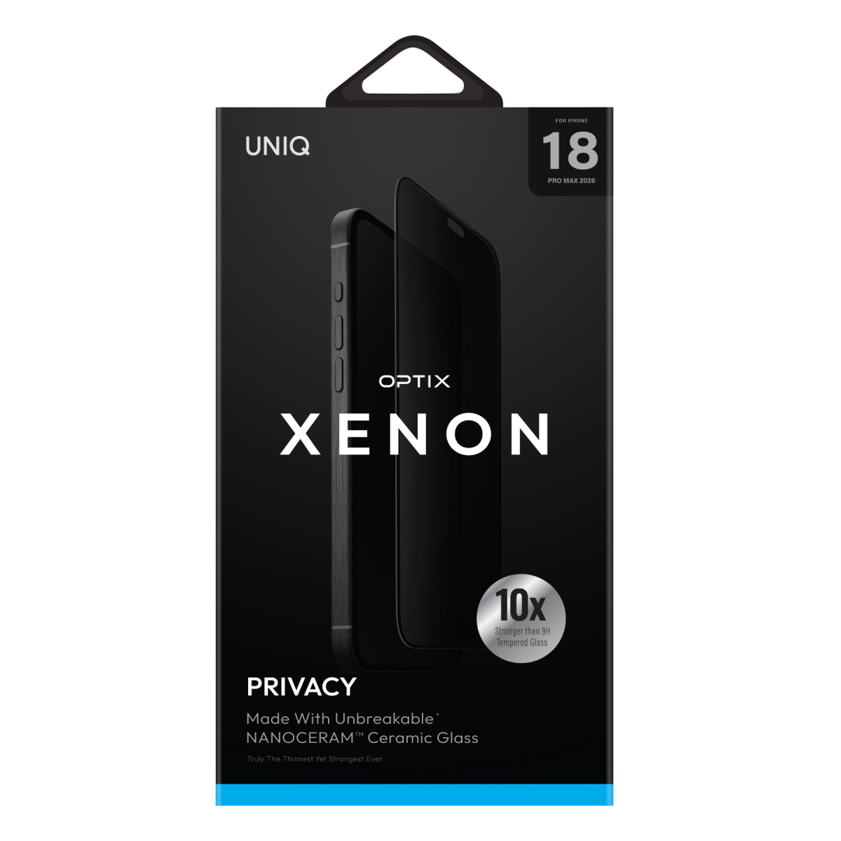 Uniq Apple iPhone 18 Pro Max Optix Xenon Nanocream Privacy Cam Ekran Koruyucu