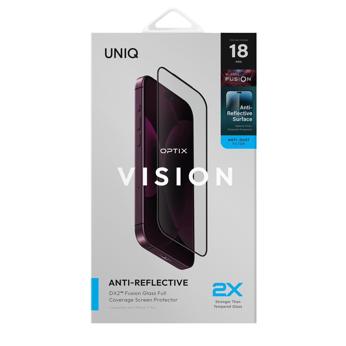 Uniq Apple iPhone 18 Pro Optix Vision AR Cam Ekran Koruyucu