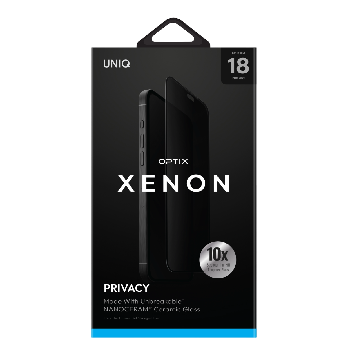 Uniq Apple iPhone 18 Pro Optix Xenon Nanocream Privacy Cam Ekran Koruyucu