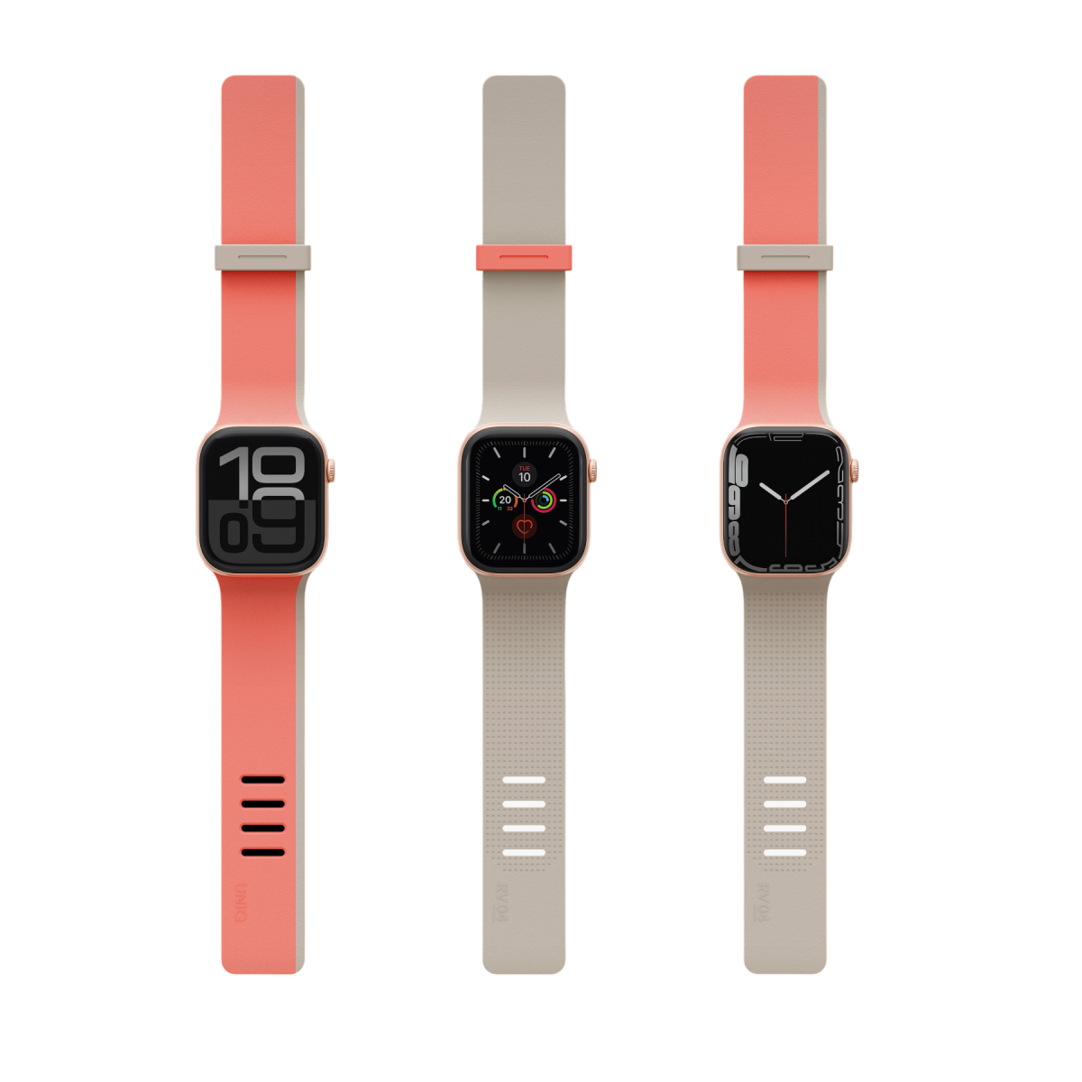 Uniq Apple Watch Ultra 49mm Revix IV Reversible Manyetik Kordon - Siyah-Gri