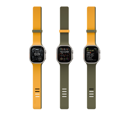 Uniq Apple Watch Ultra 49mm Revix IV Reversible Manyetik Kordon - Siyah-Gri