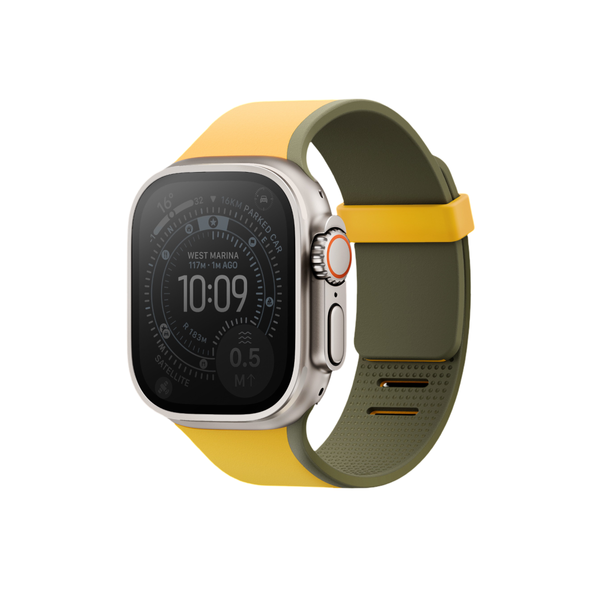 Uniq Apple Watch Ultra 49mm Revix IV Reversible Manyetik Kordon - Siyah-Gri