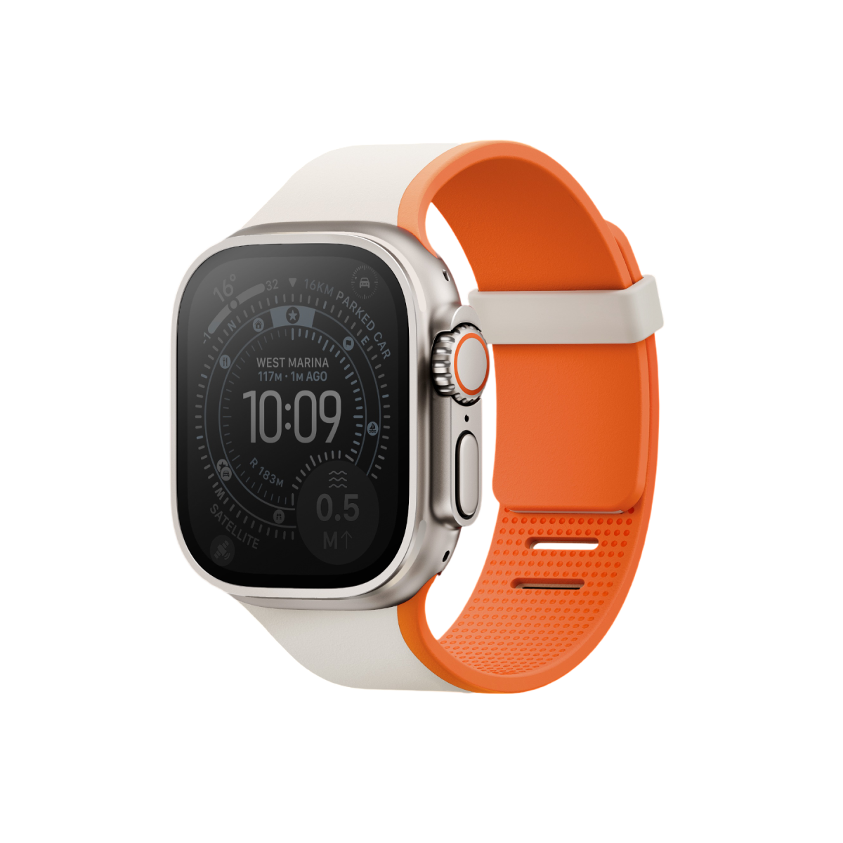 Uniq Apple Watch Ultra 49mm Revix IV Reversible Manyetik Kordon - Siyah-Gri