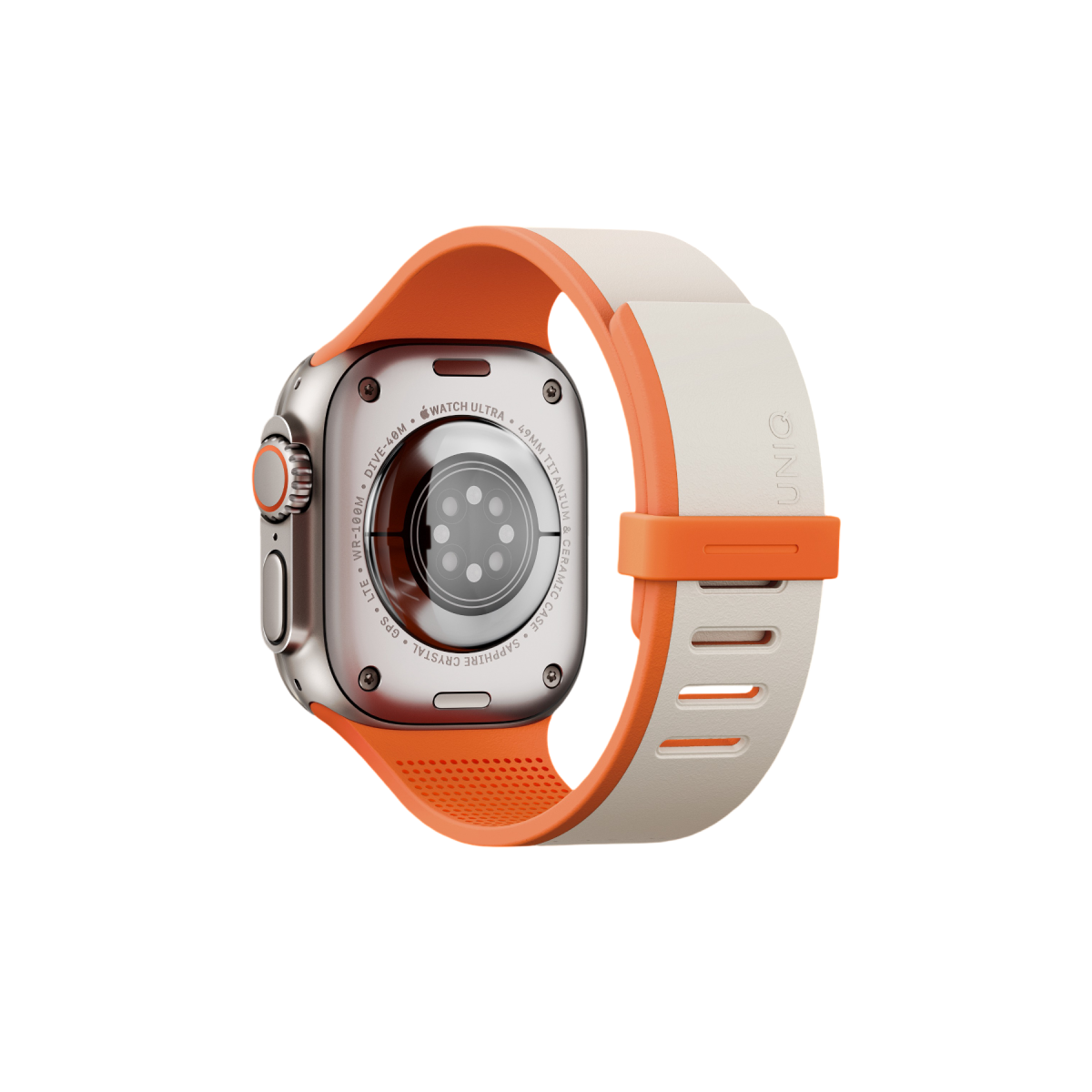 Uniq Apple Watch Ultra 49mm Revix IV Reversible Manyetik Kordon - Siyah-Gri