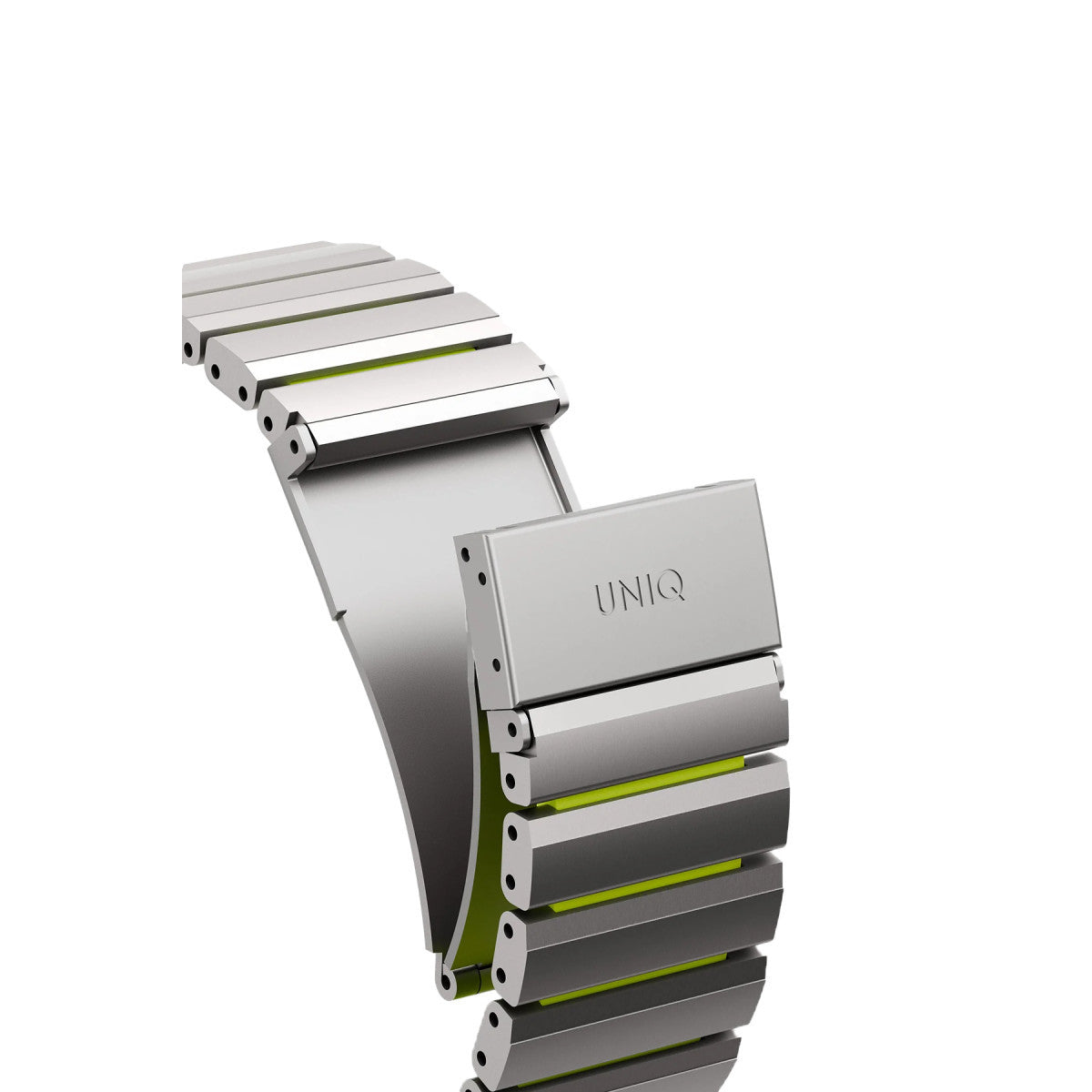 Uniq Apple Watch Ultra 49mm Strova Flex Steel Kordon - Siyah-Turuncu