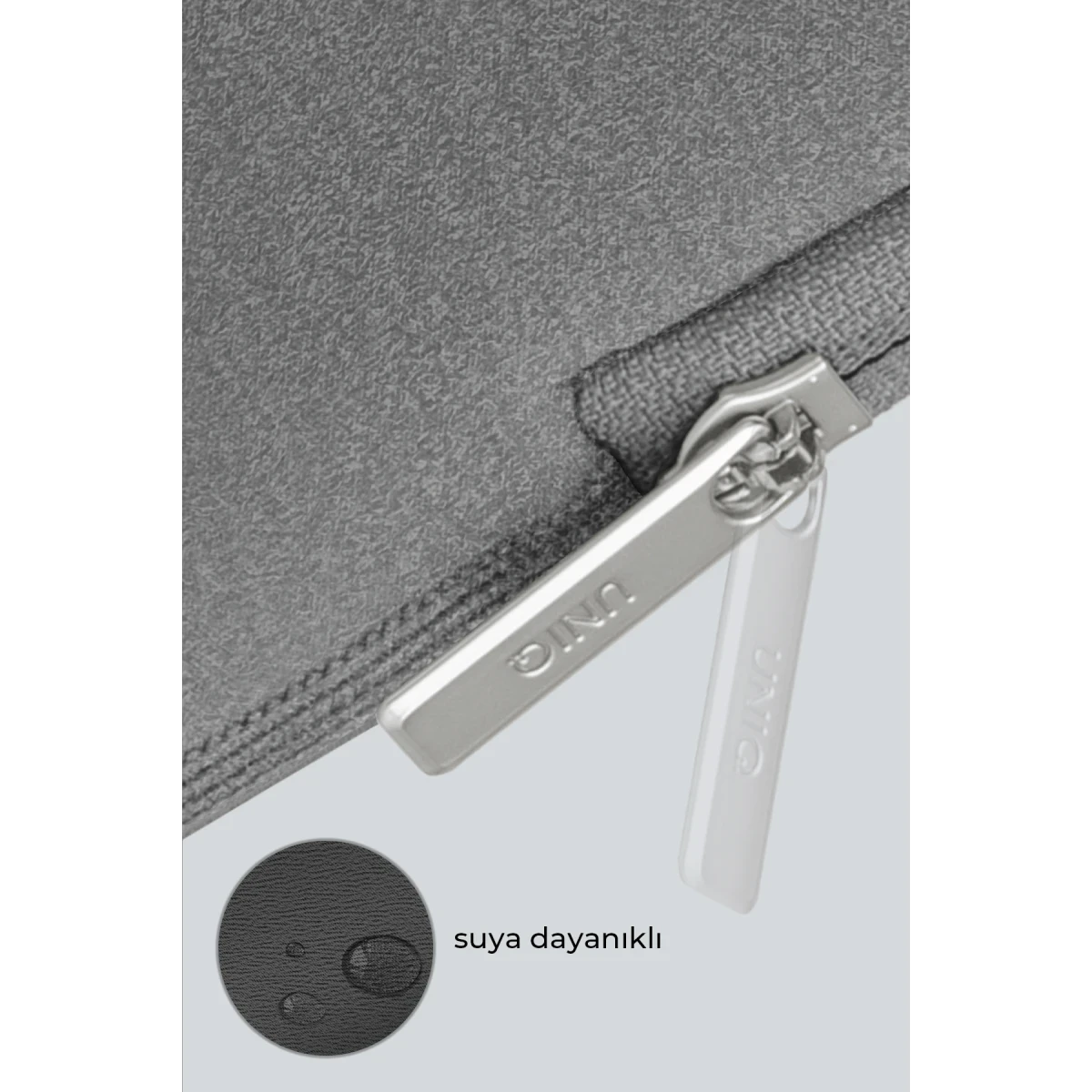 Uniq Cyprus Su Geçirmez Neopren Kumaş 16inç Laptop Çanta - Gri