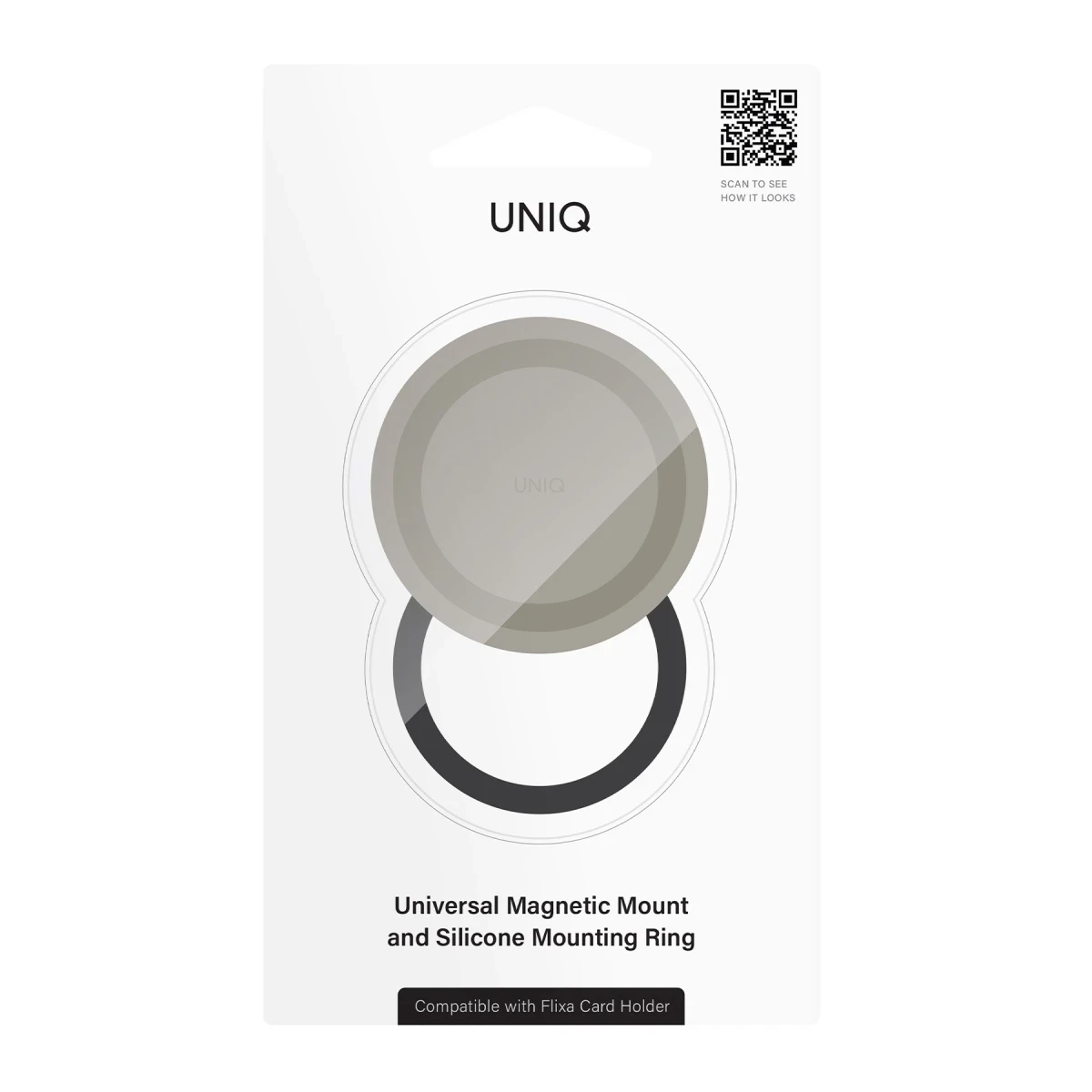Uniq Flixa Magsafe Yüzüklü Mıknatıs - Gri