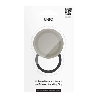 Uniq Flixa Magsafe Yüzüklü Mıknatıs - Gri