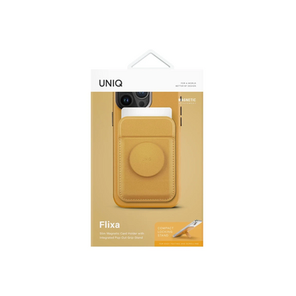 Uniq Flixa Popsocketli Manyetik Kartlık Stant - Sarı