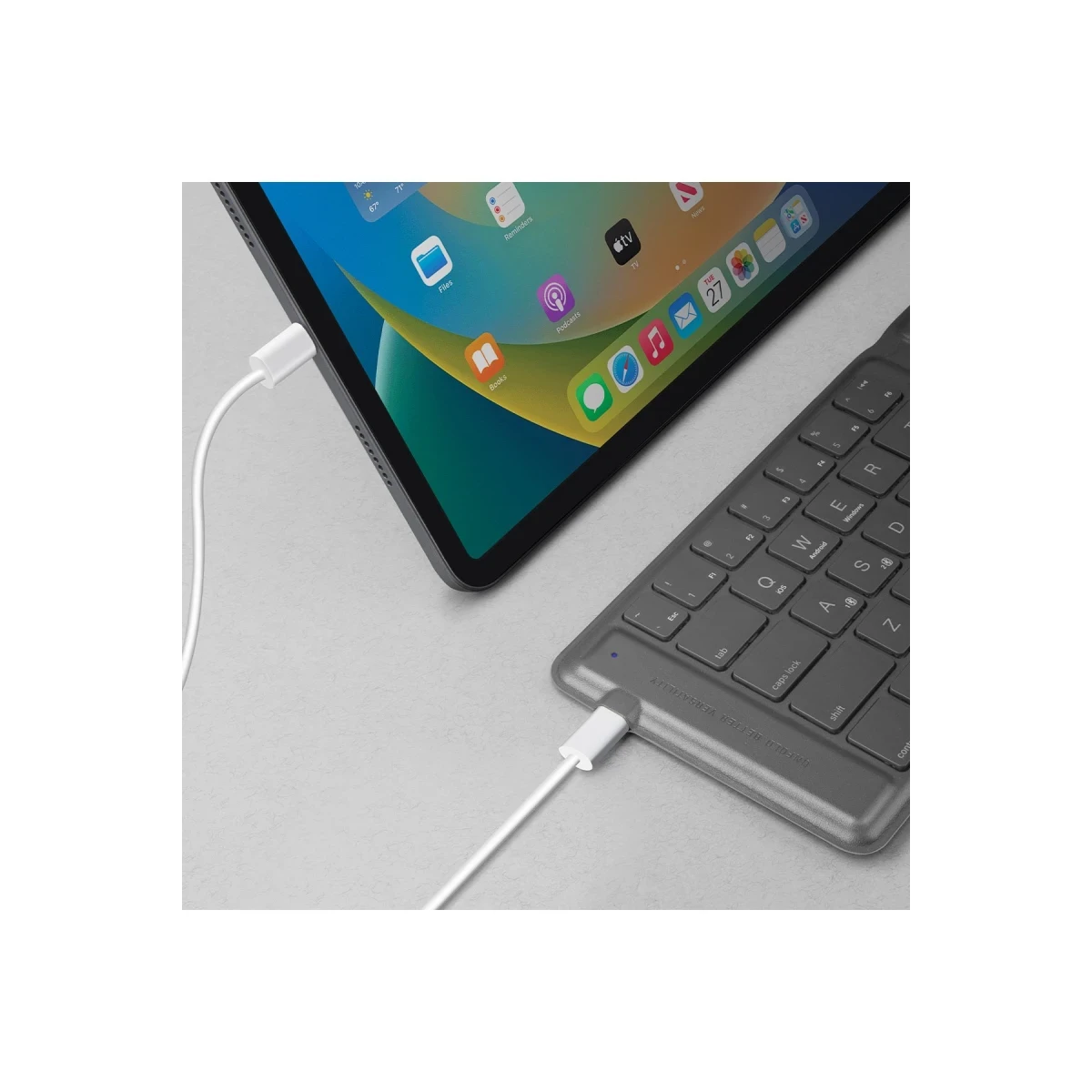 Uniq Forio Katlanabilir Bluetooth Klavye - Siyah