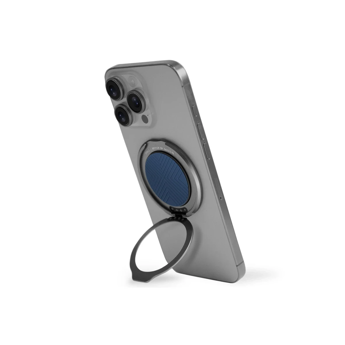 Uniq GripFit Classic 360 Manyetik Magsafe Kickstand Yüzük - Mavi