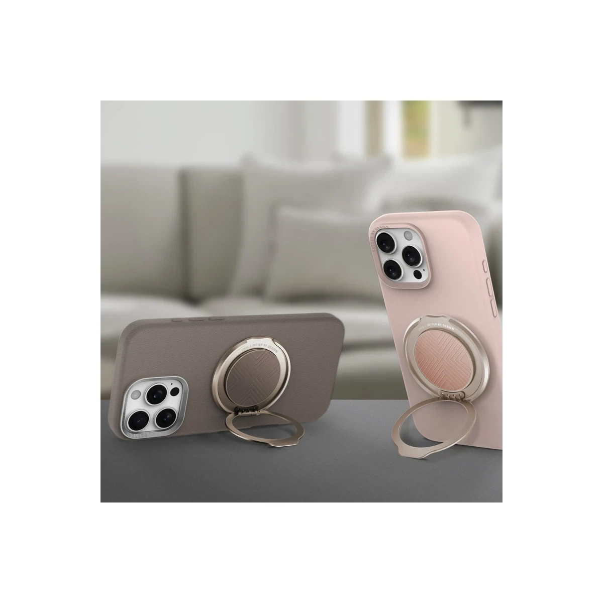 Uniq GripFit Classic 360 Manyetik Magsafe Kickstand Yüzük - Mavi