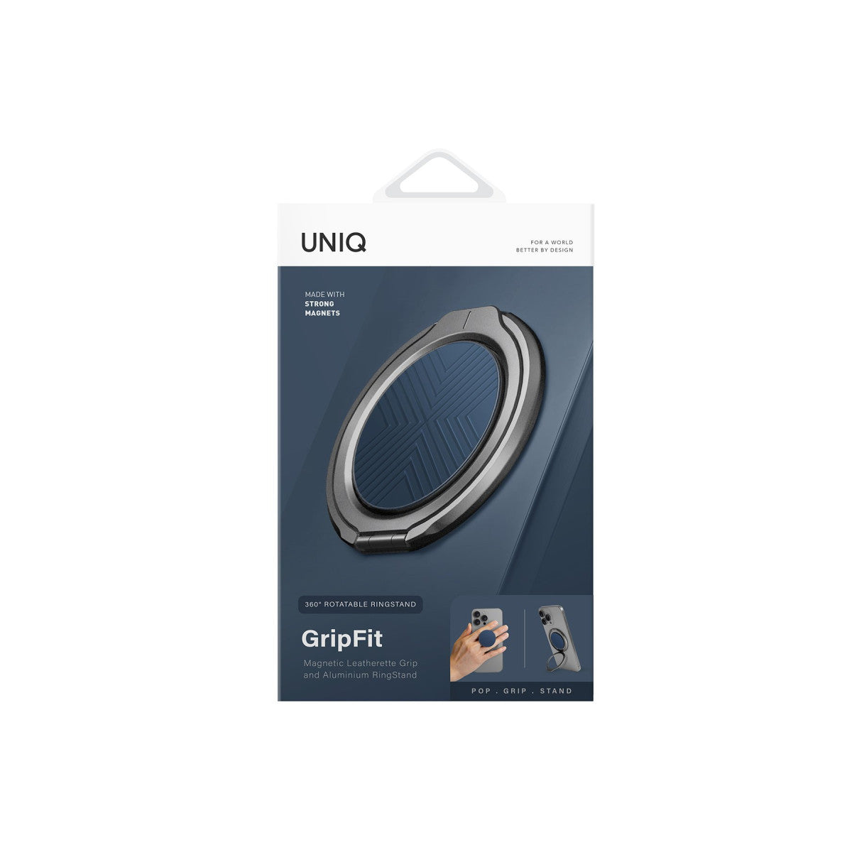 Uniq GripFit Classic 360 Manyetik Magsafe Kickstand Yüzük