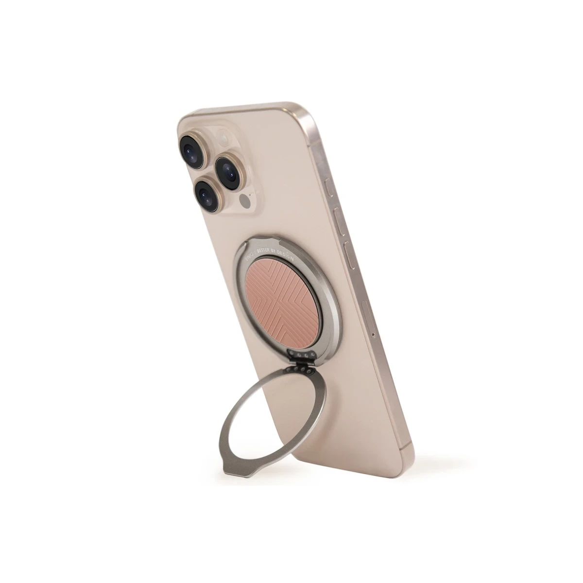 Uniq GripFit Classic 360 Manyetik Magsafe Kickstand Yüzük - Pembe