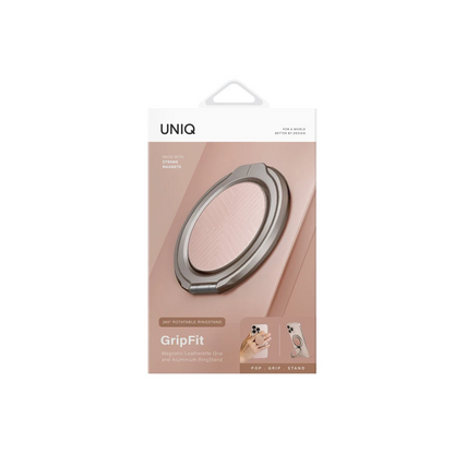Uniq GripFit Classic 360 Manyetik Magsafe Kickstand Yüzük - Pembe