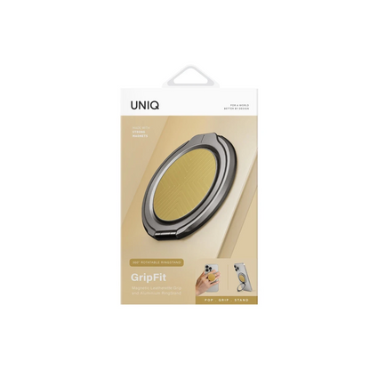 Uniq GripFit Classic 360 Manyetik Magsafe Kickstand Yüzük - Sarı