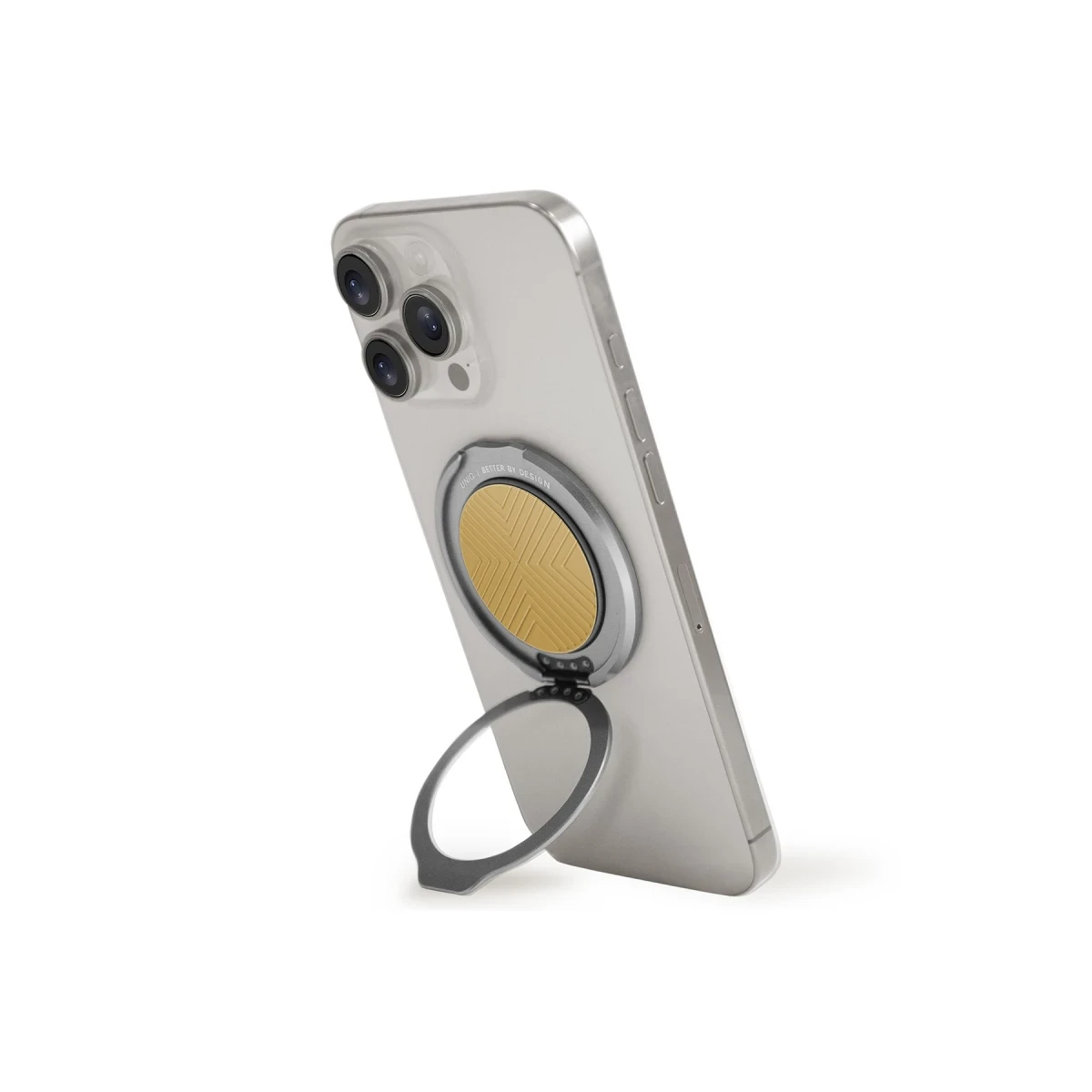 Uniq GripFit Classic 360 Manyetik Magsafe Kickstand Yüzük - Sarı