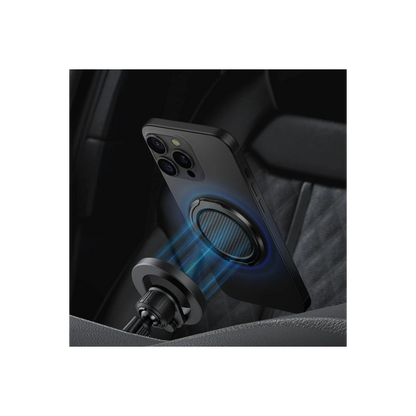 Uniq GripFit Premium 360 Manyetik Magsafe Kickstand Yüzük - Siyah