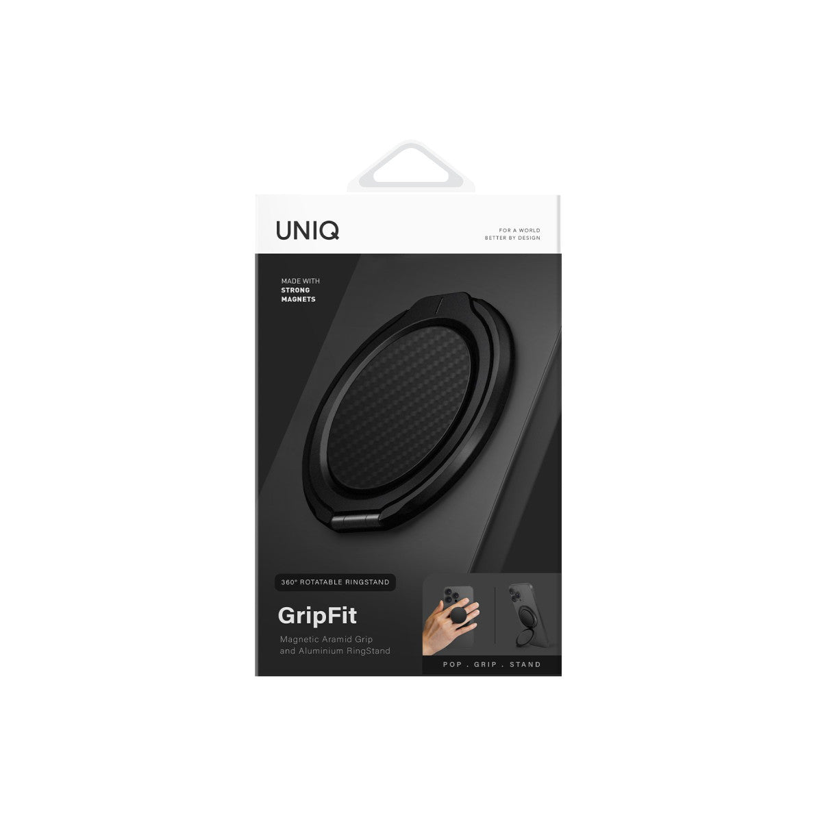 Uniq GripFit Premium 360 Manyetik Magsafe Kickstand Yüzük