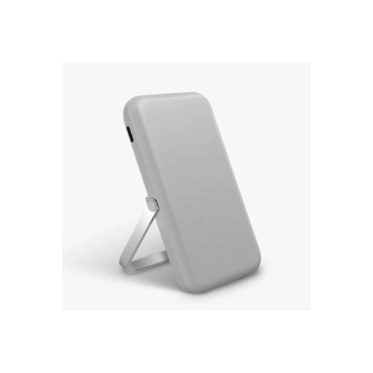 Uniq Hoveo 5.000mAh Manyetik PD Kablosuz Type-C Standlı Powerbank - Açık Gri