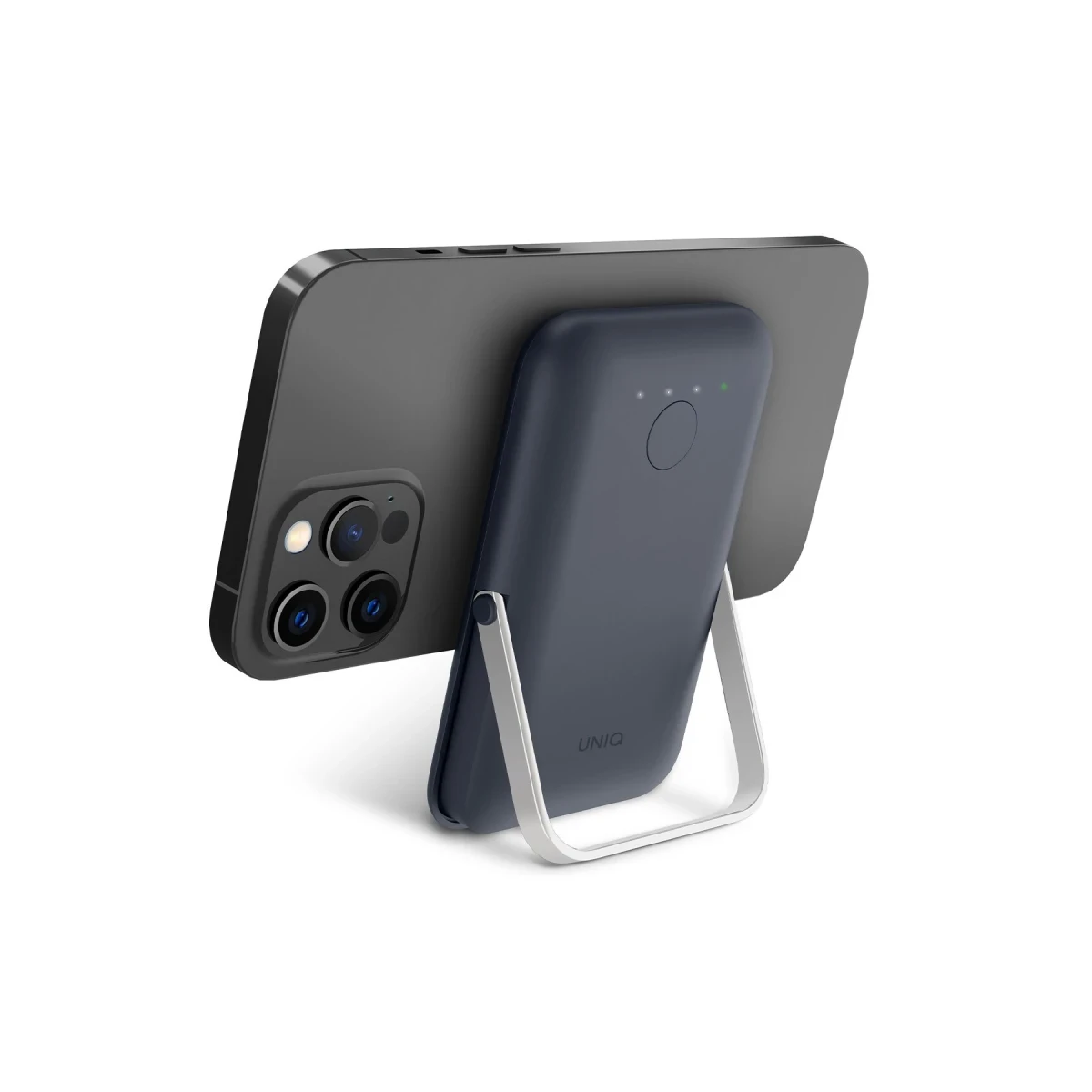 Uniq Hoveo 5.000mAh Manyetik PD Kablosuz Type-C Standlı Powerbank - Lacivert