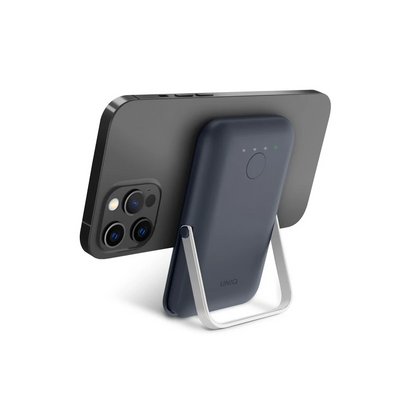 Uniq Hoveo 5.000mAh Manyetik PD Kablosuz Type-C Standlı Powerbank - Lacivert