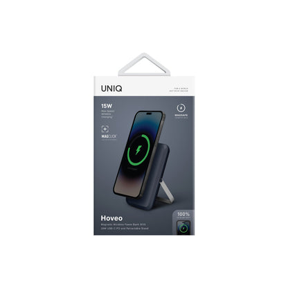 Uniq Hoveo 5.000mAh Manyetik PD Kablosuz Type-C Standlı Powerbank