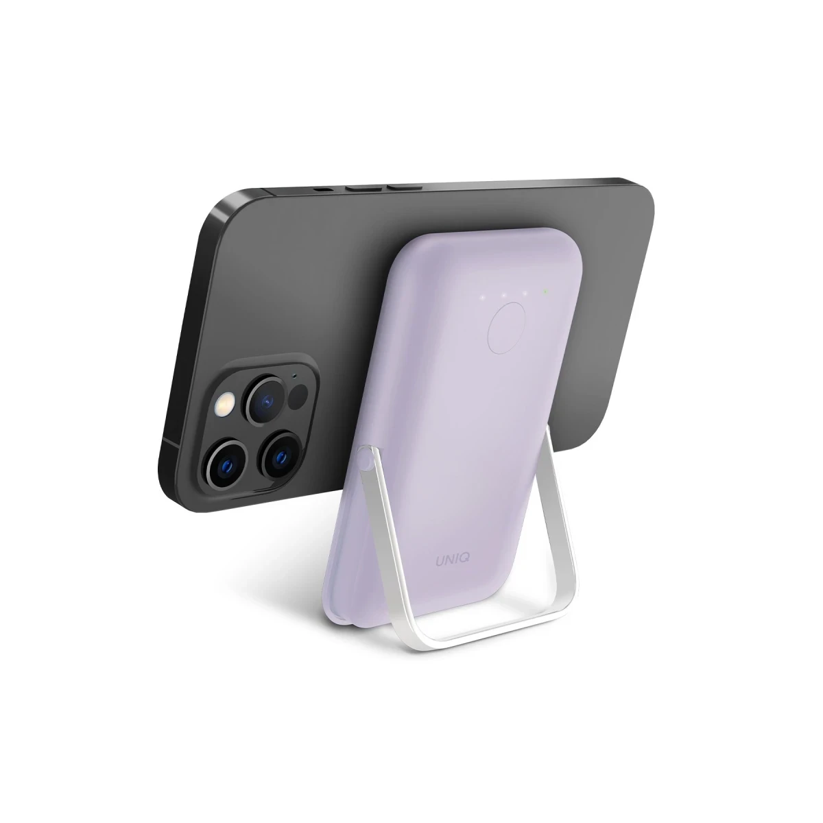Uniq Hoveo 5.000mAh Manyetik PD Kablosuz Type-C Standlı Powerbank - Lila