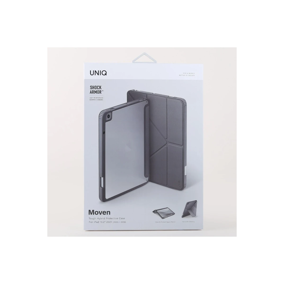 Uniq Apple iPad 10.2 (9.nesil) Moven Standlı Tablet Kapak - Gri