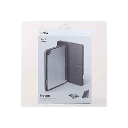 Uniq Apple iPad 10.2 (9.nesil) Moven Standlı Tablet Kapak - Gri