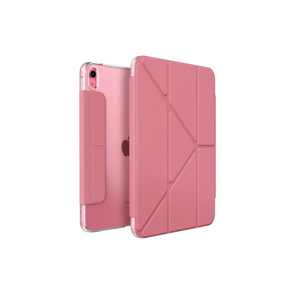 Uniq Apple iPad 2022 10.9 (10.nesil) Camden Katlanabilir Tablet Kapak - Koyu Pembe