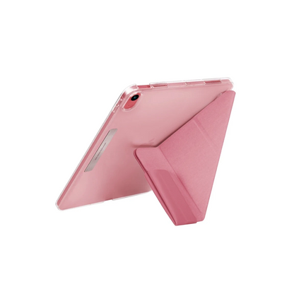 Uniq Apple iPad 2022 10.9 (10.nesil) Camden Katlanabilir Tablet Kapak - Koyu Pembe