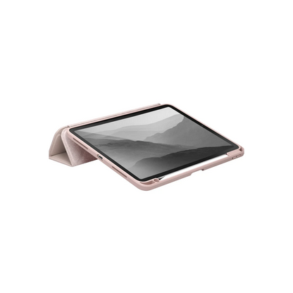 Uniq Apple iPad 2022 10.9 (10.nesil) Moven Standlı Tablet Kapak - Pembe