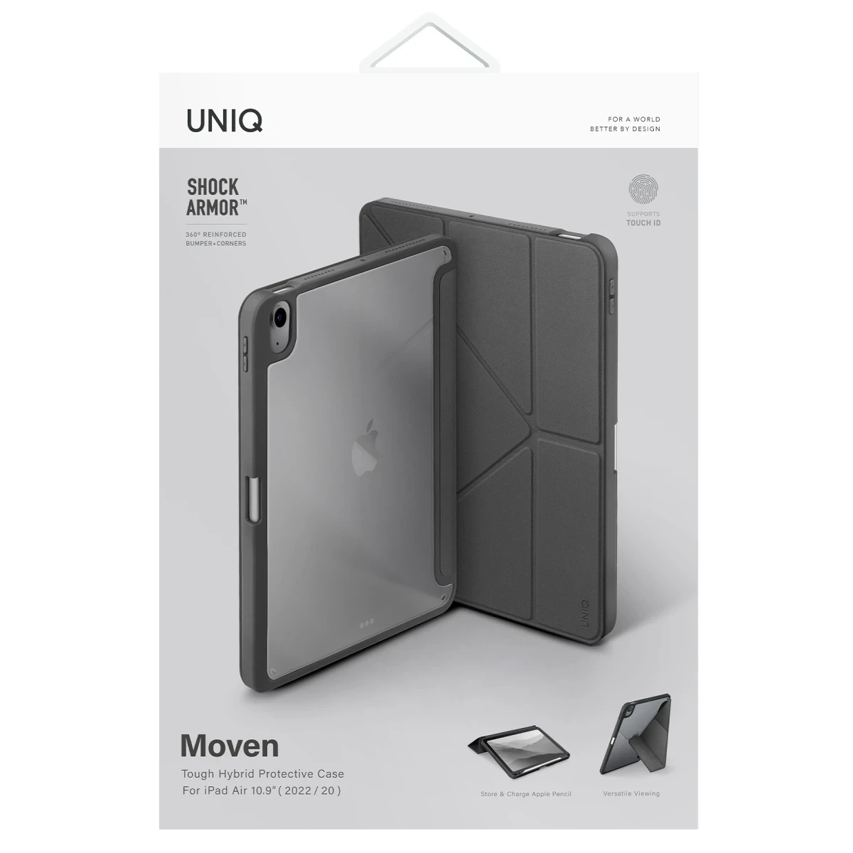 Uniq Apple iPad 2022 10.9 (10.nesil) Moven Standlı Tablet Kapak - Pembe