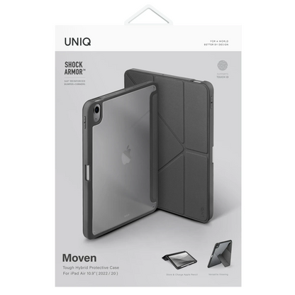 Uniq Apple iPad 2022 10.9 (10.nesil) Moven Standlı Tablet Kapak - Pembe