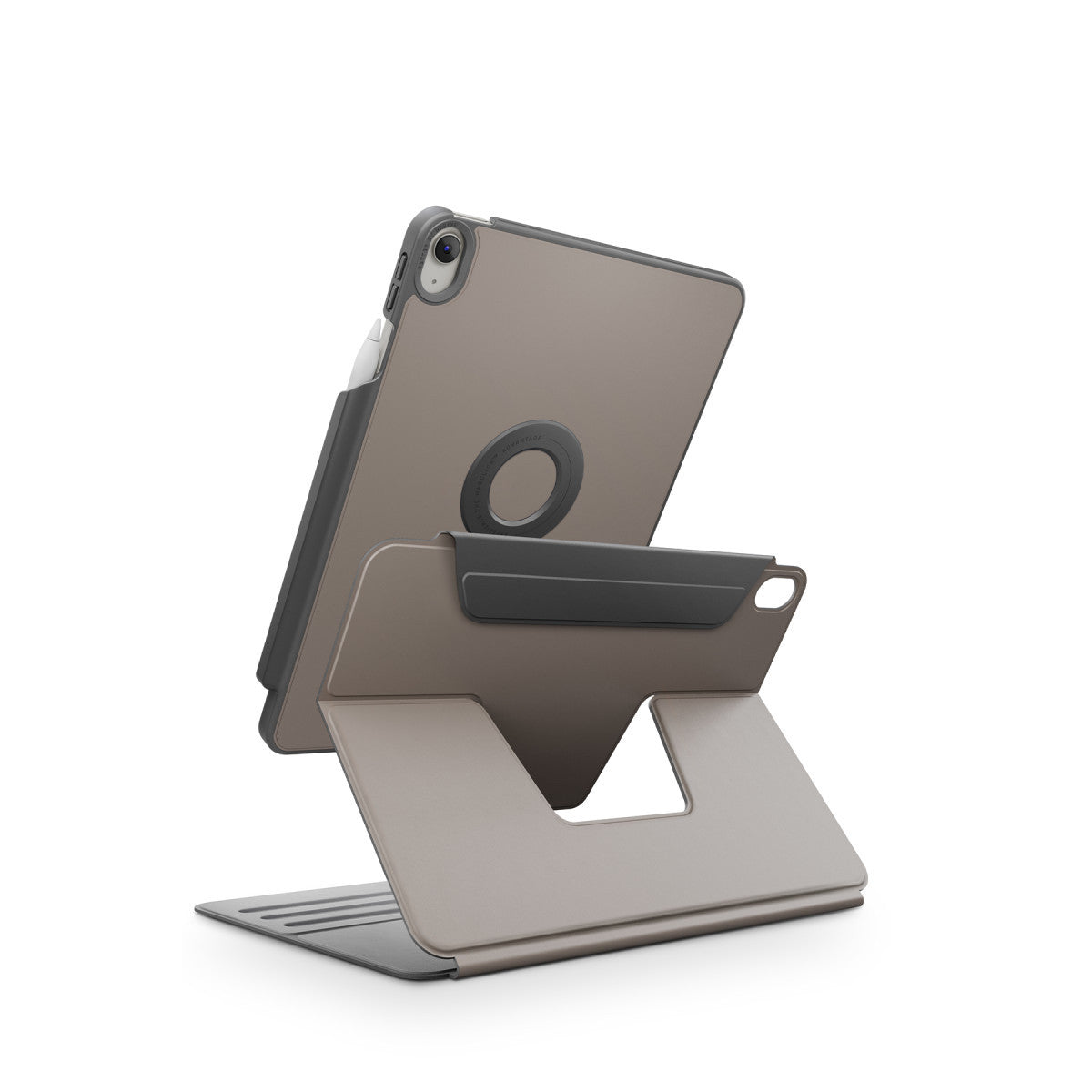 Uniq Apple iPad 2025 10.9 10.Nesil (A16) Rovus Snapmount 360 Derece Dönebilen Manyetik Tablet Kılıf