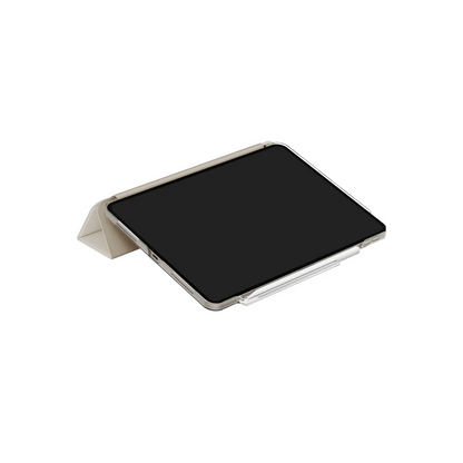 Uniq Apple iPad Air 11 (2024) Camden Katlanabilir Tablet Kapak - Bej